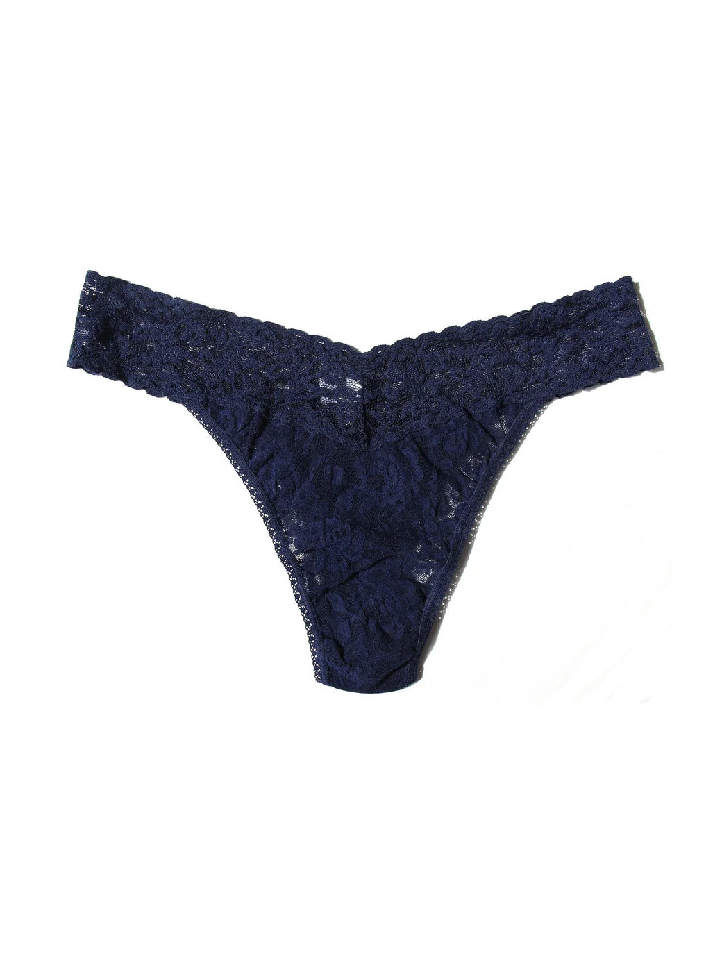 Signature Lace Thong in Navy | Hanky Panky