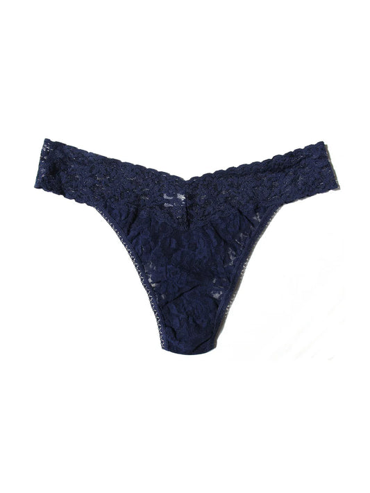 Signature Lace Thong in Navy | Hanky Panky