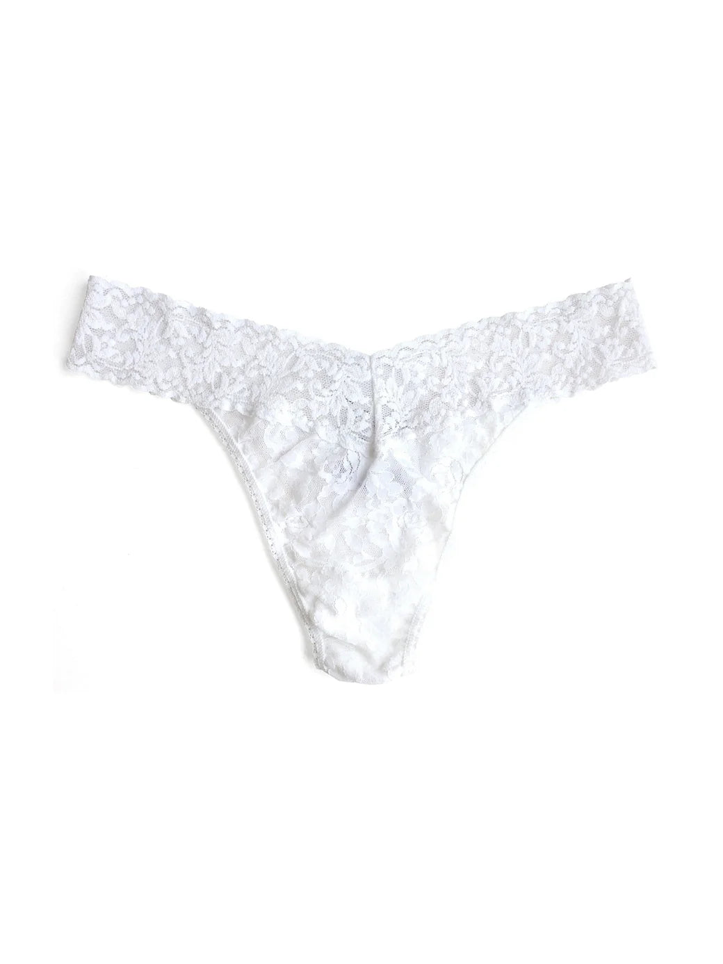 Signature Lace Thong in White | Hanky Panky