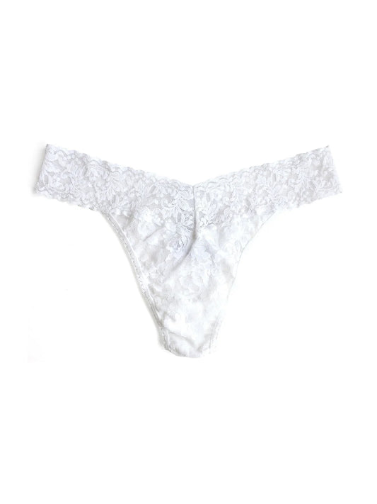 Signature Lace Thong in White | Hanky Panky