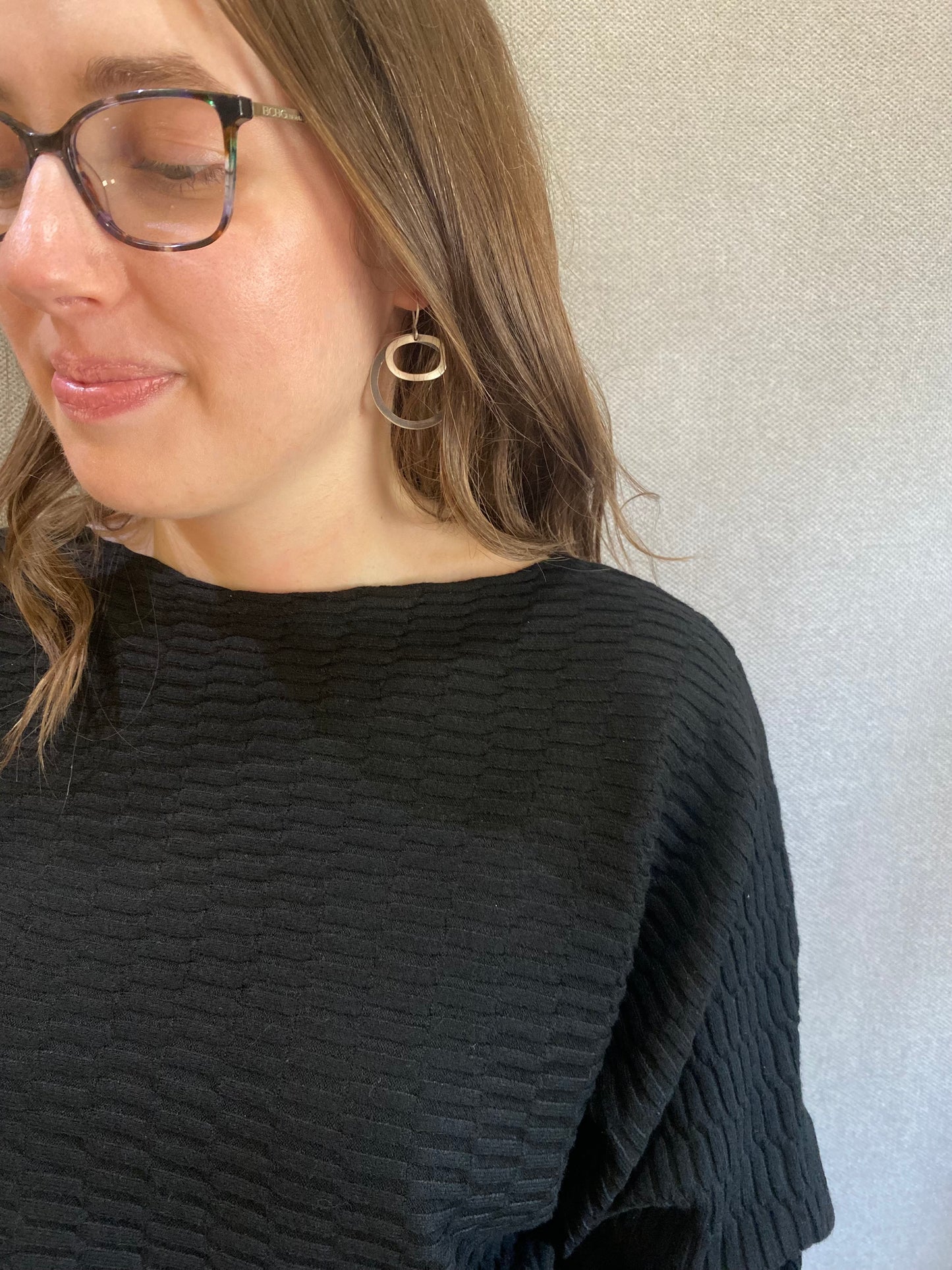 Double Organic Circle Earrings | Jane Diaz