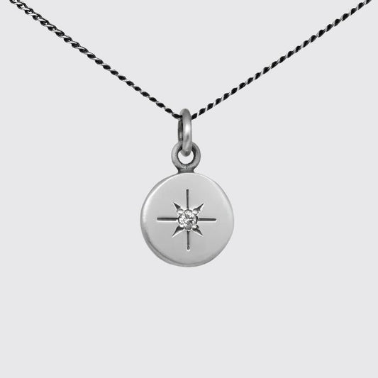 Diamond Star Disc Necklace | Jane Diaz