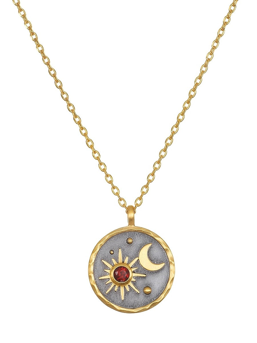 Celestial Birthstone Necklace - January | Satya