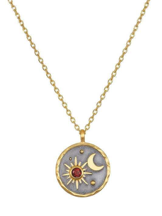 Celestial Birthstone Necklace - January | Satya
