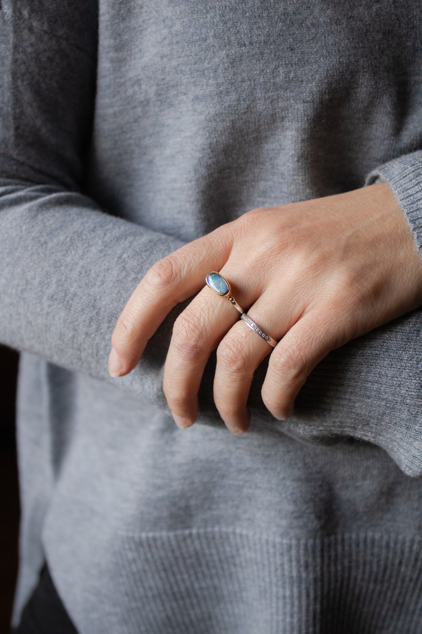 Oval Boulder Opal Ring | Linda Blumel