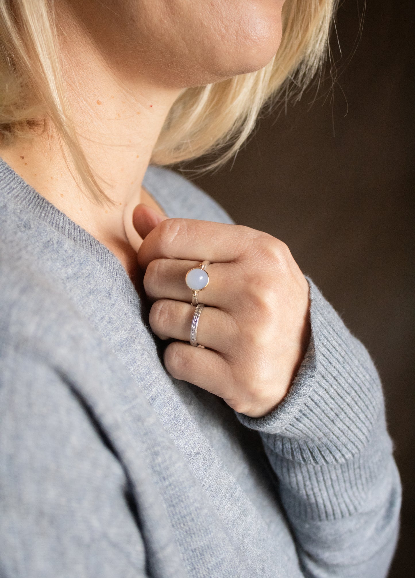 Chalcedony Ring | Linda Blumel