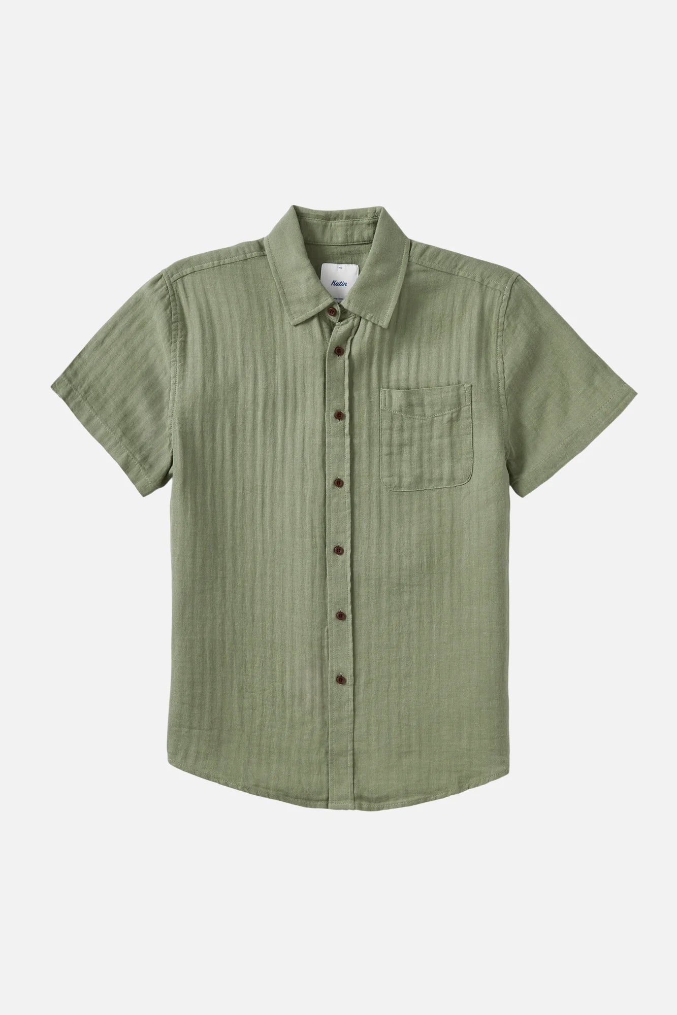 Alan Solid Shirt in Sea | Katin