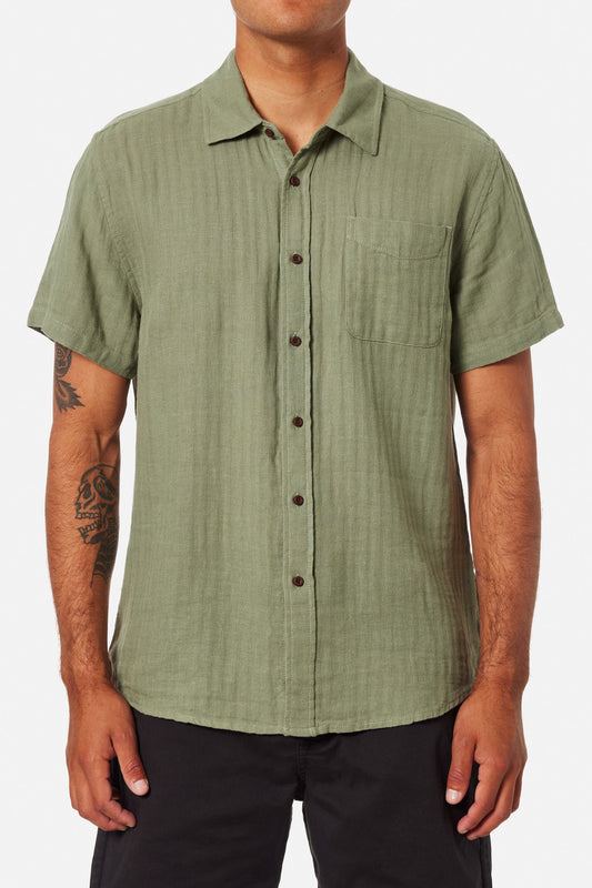 Alan Solid Shirt in Sea | Katin