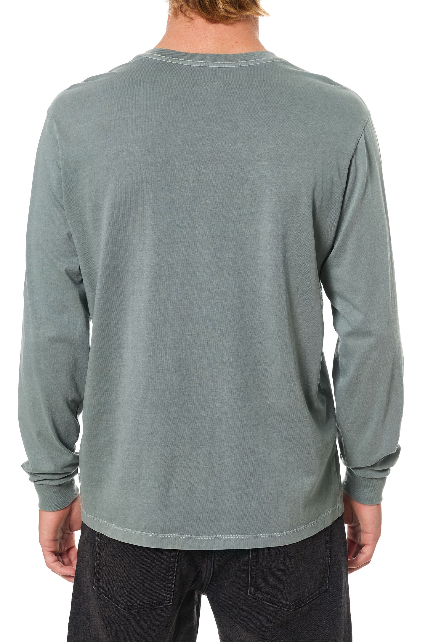 Long Sleeve Base Tee in Dusty Blue | Katin