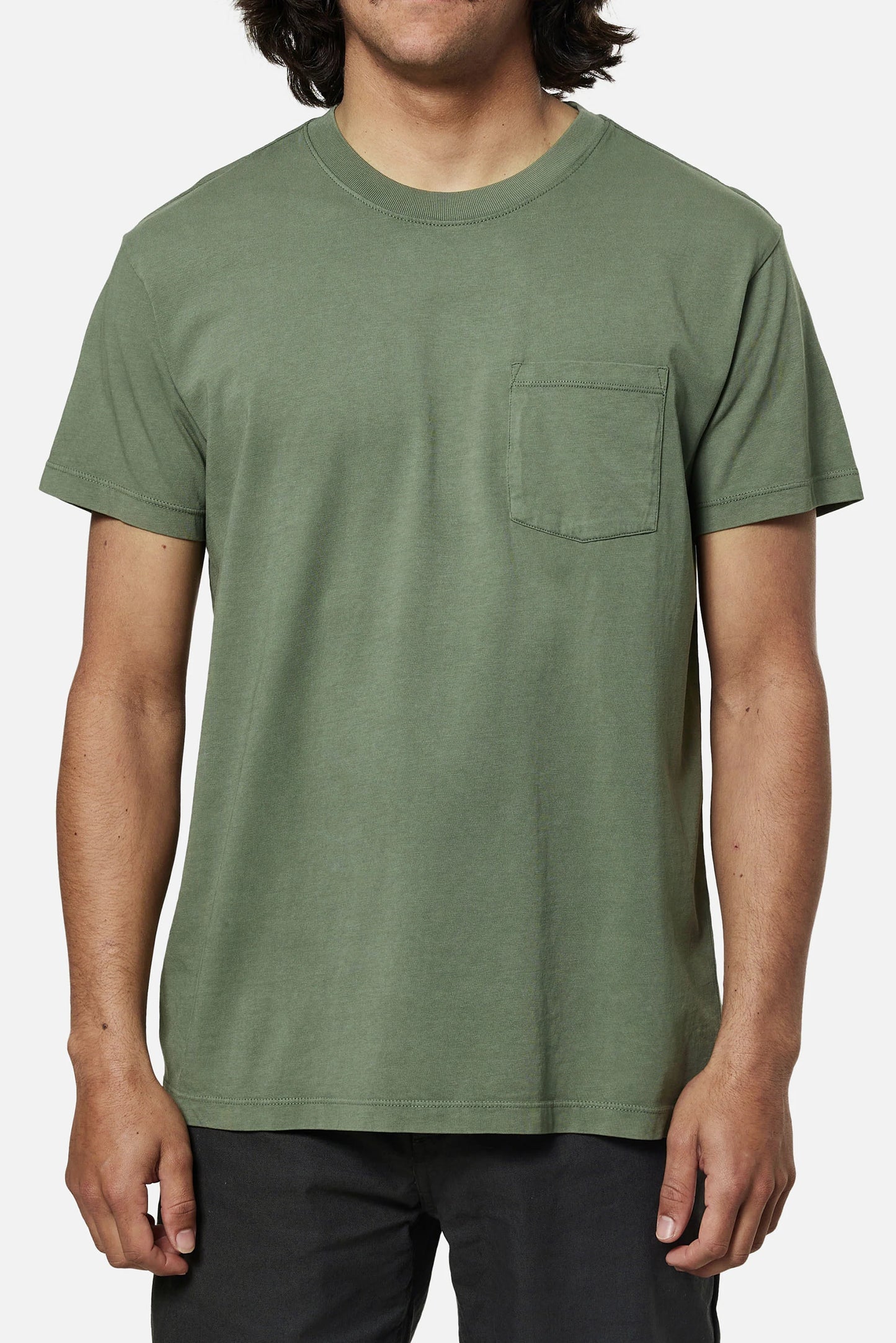 Base Tee in Olive Wash | Katin