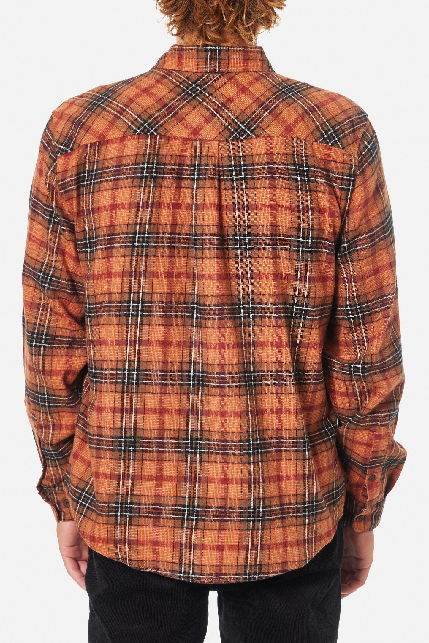 Derek Flannel in Brick Plaid | Katin