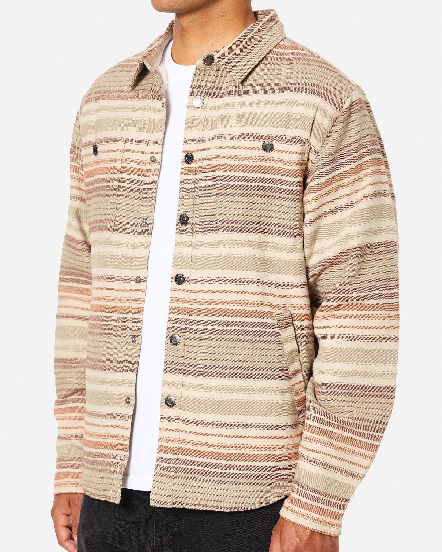Harold Jacket in Mahogany Stripe | Katin