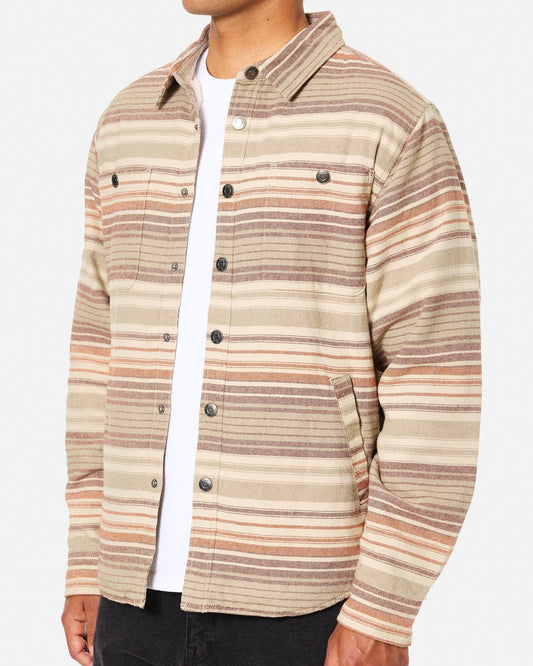 Harold Jacket in Mahogany Stripe | Katin