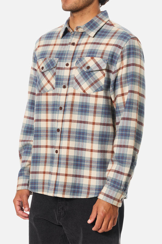 Sierra Flannel in Dusty Blue | Katin