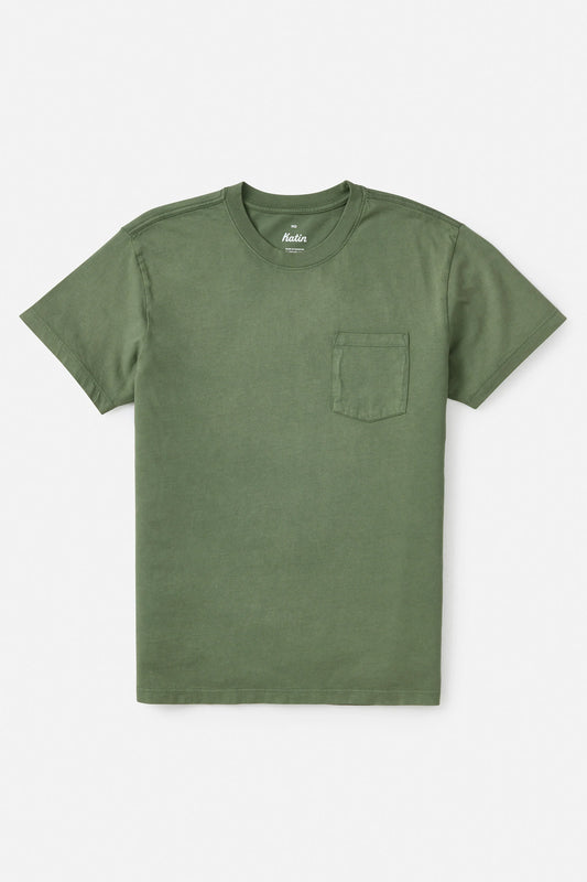 Base Tee in Olive Wash | Katin