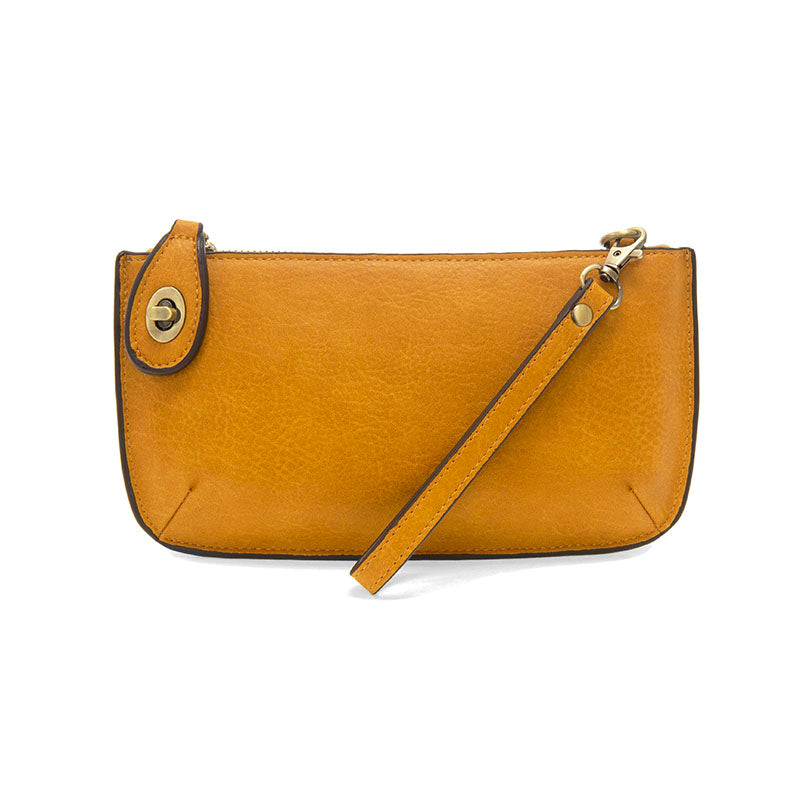 Mini Crossbody Wristlet Clutch in Honey