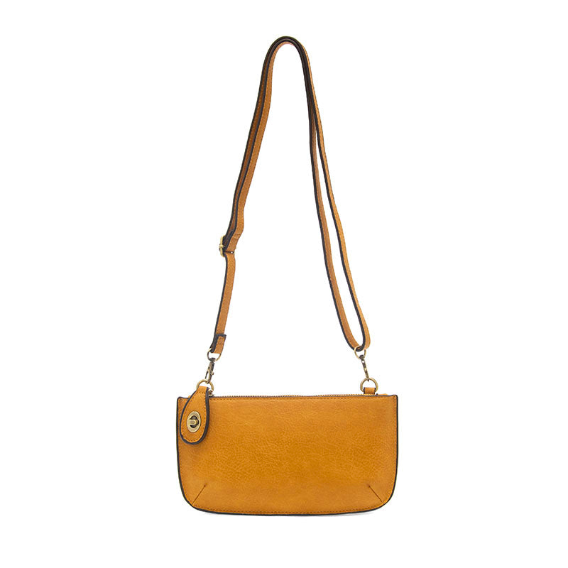 Mini Crossbody Wristlet Clutch in Honey