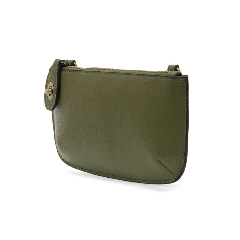 Mini Crossbody Wristlet Clutch in Olive Grove
