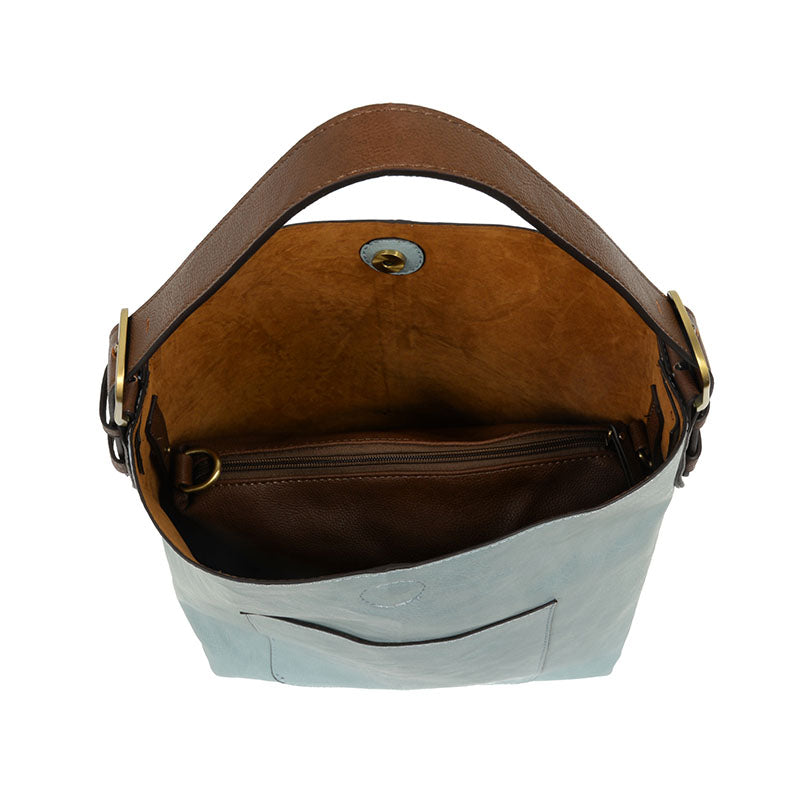 Hobo Handle Handbag in Blue Sugar
