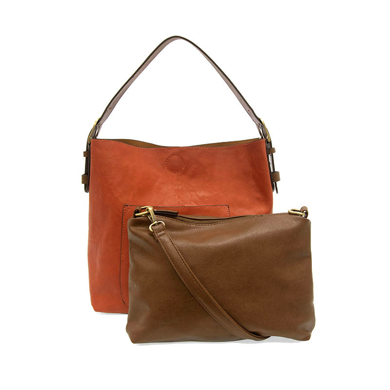 Hobo Handle Handbag in Terracotta