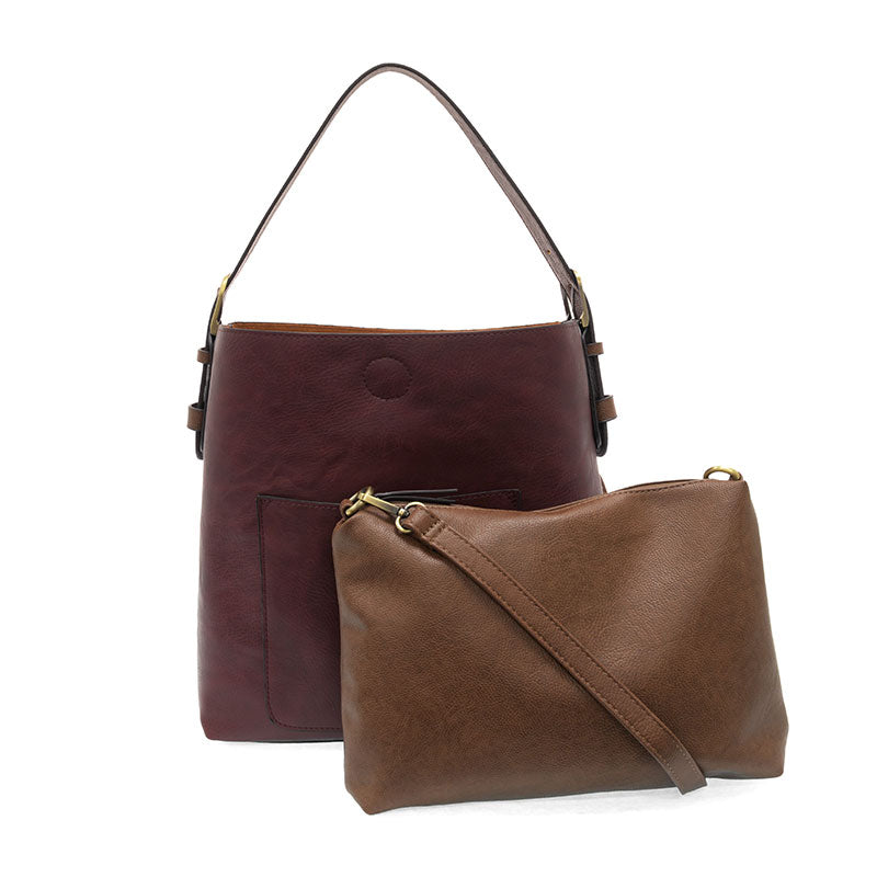 Hobo Handle Handbag in Blackberry
