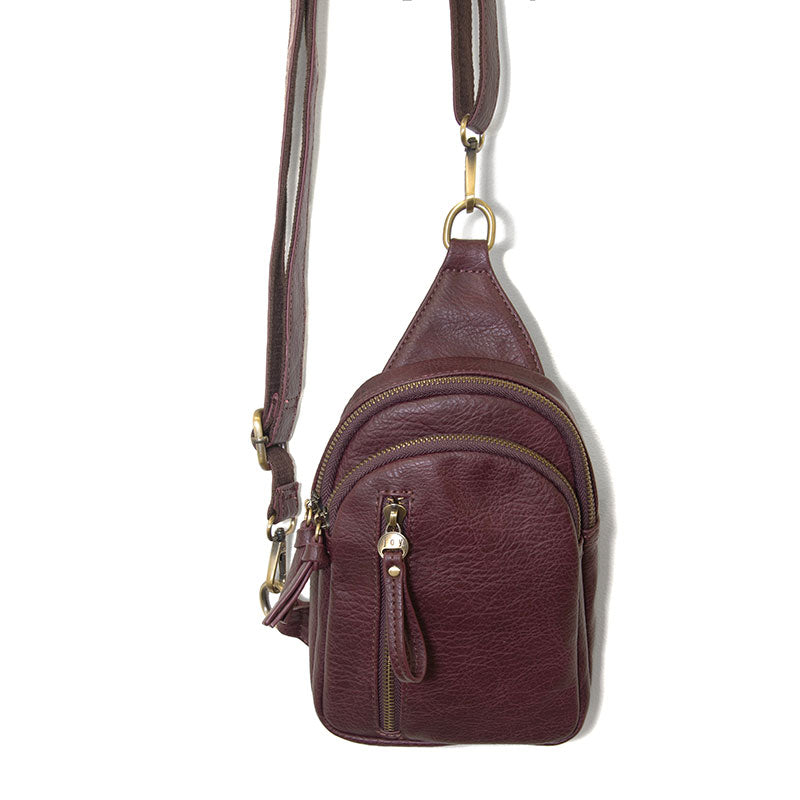 Skyler Sling Bag in Wine
