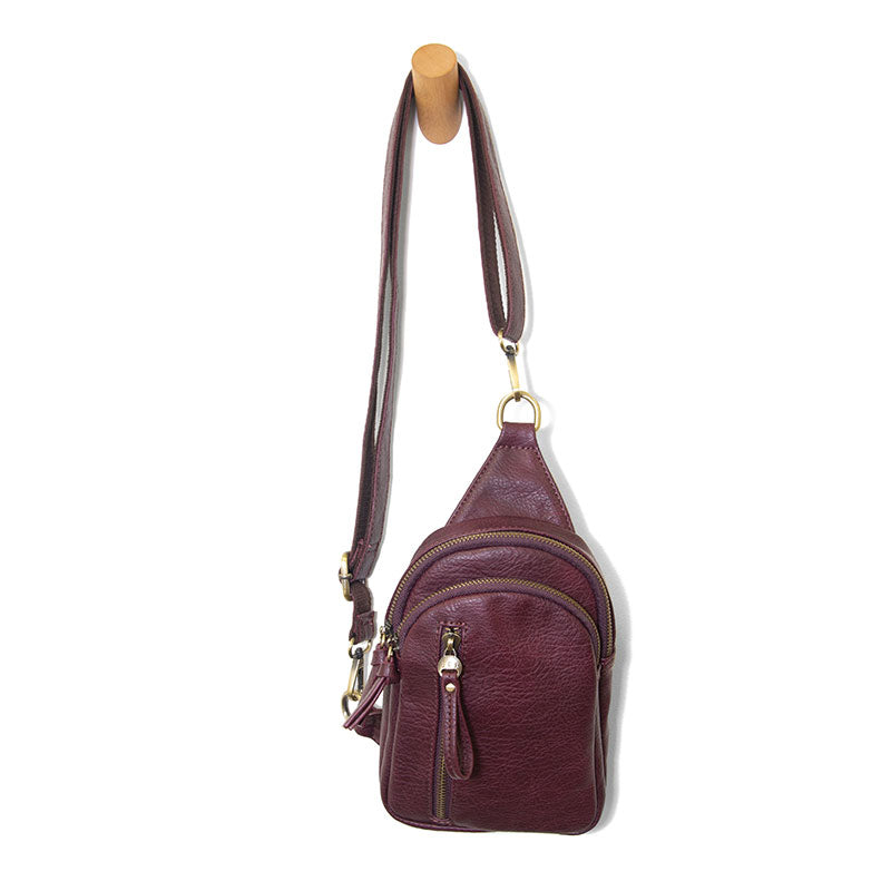 Skyler Sling Bag in Wine