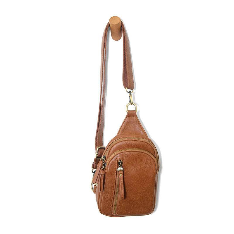 Skyler Sling Bag in Cognac