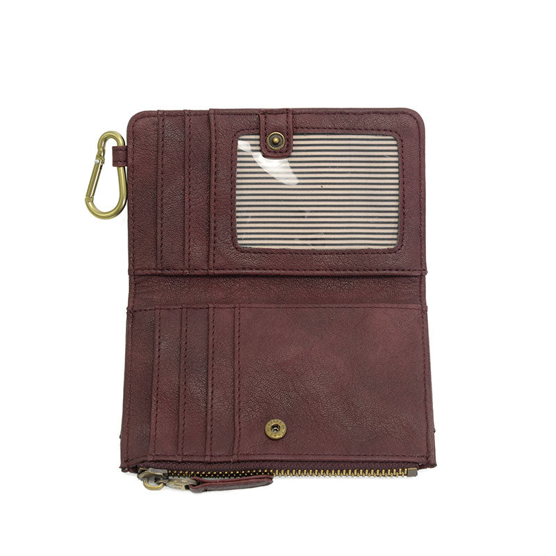 Bobbie Bifold Wallet in Aubergine