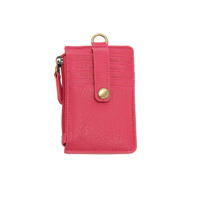 Dolly Card Wallet in Bright Pink