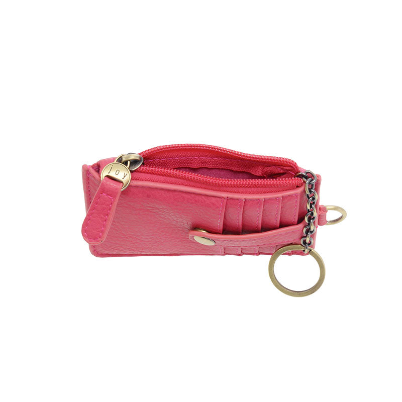 Dolly Card Wallet in Bright Pink