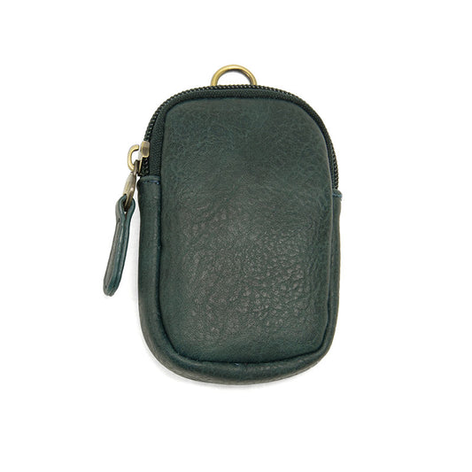 Minnie Zipper Pouch in Dark Teal