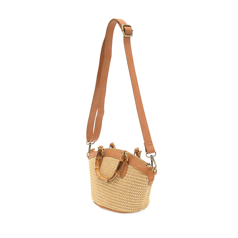 Millie Crossbody Bag in Natural Straw