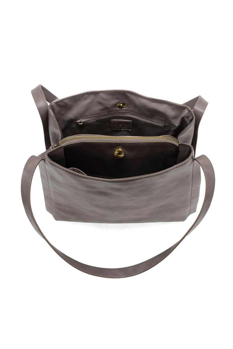 Joanna Tote Bag in Taupe Grey