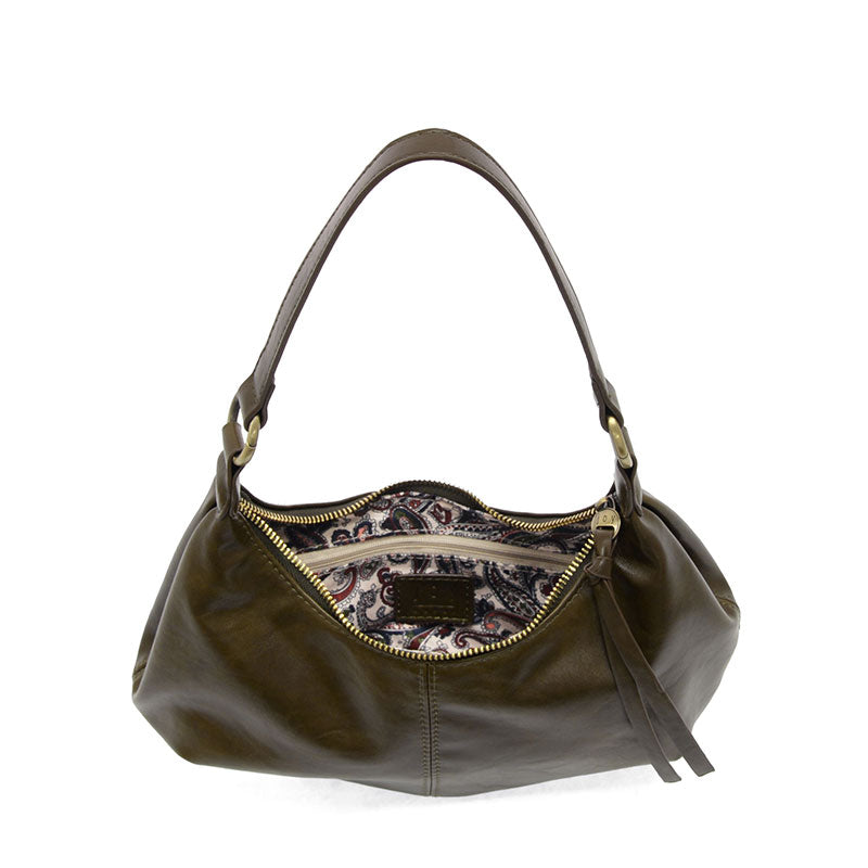 Giselle Mini Hobo Bag in Moss