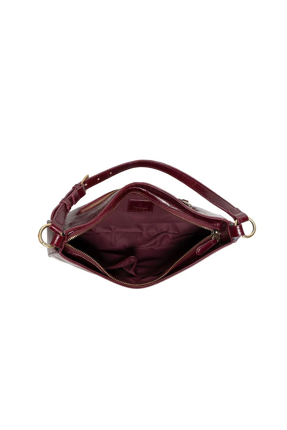 Erin Shoulder Bag in Burgundy