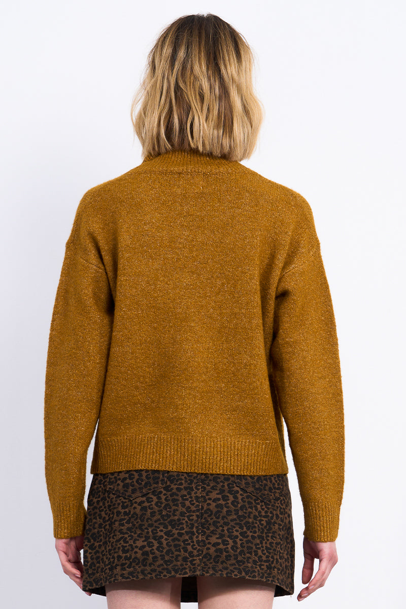 Cozy Turtleneck Sweater in Mustard