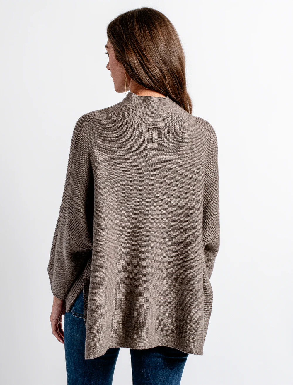 Boho One Size Sweater in Heather Brown | Kerisma