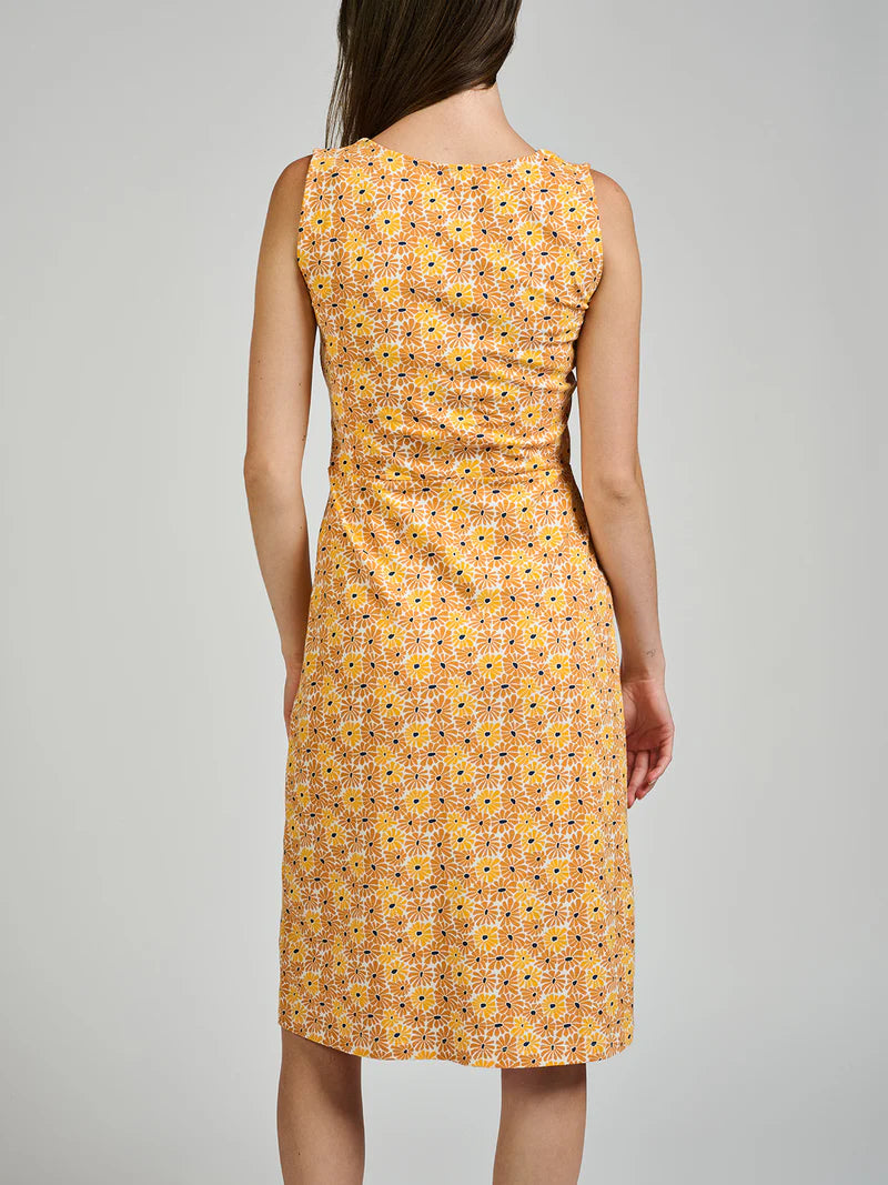 Danica Wrap Dress in Yellow | Mata Traders