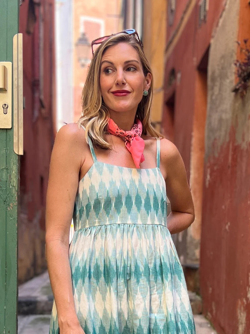 Sofia Dress in Teal | Mata Traders