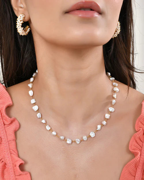 Keshi Pearl Necklace | Manjusha