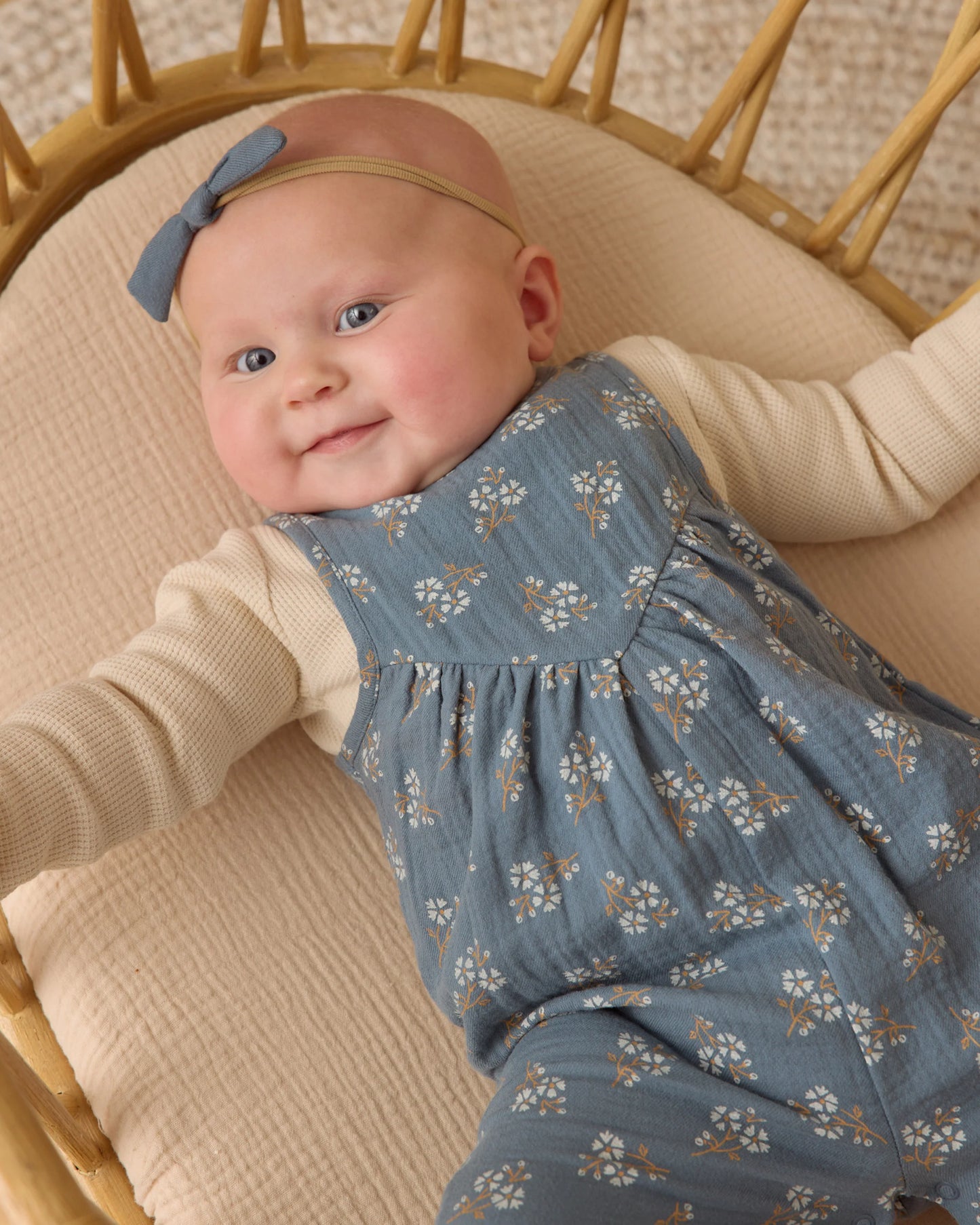 Blue Floral Maisie Overalls