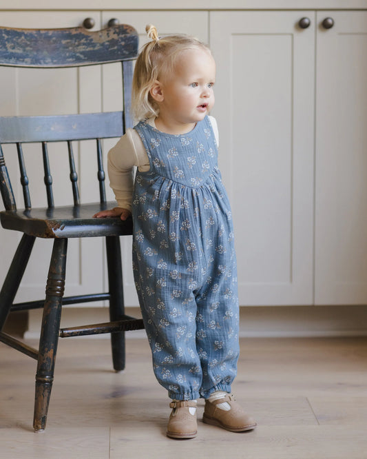 Blue Floral Maisie Overalls