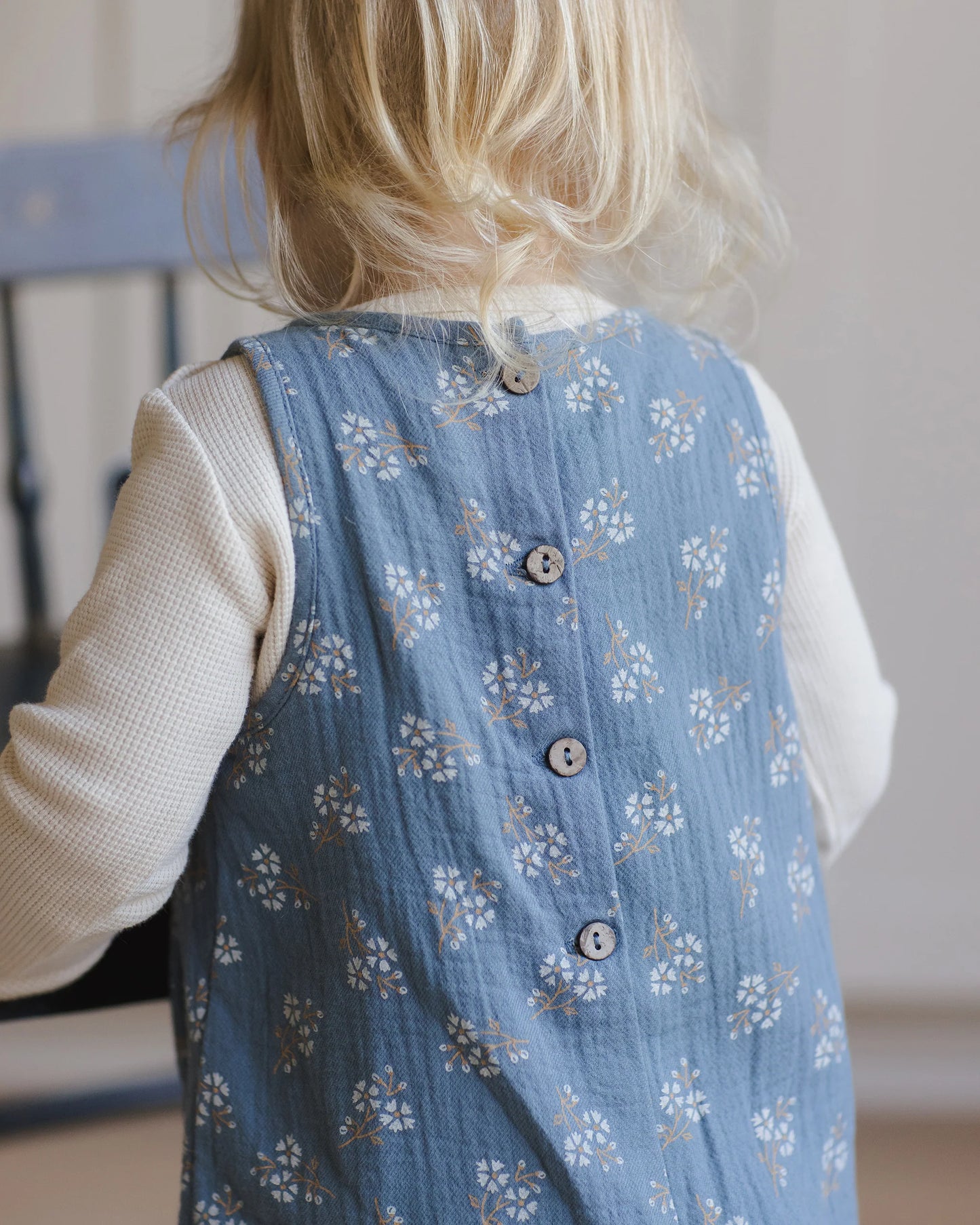 Blue Floral Maisie Overalls