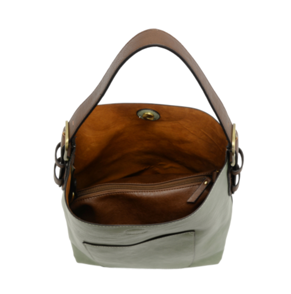 Hobo Handle Handbag in Dusty Sage