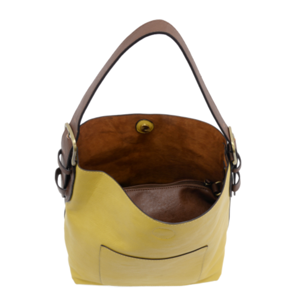 Hobo Handle Handbag in Laguna Yellow