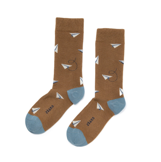 Maverick Crew Socks in Bronze