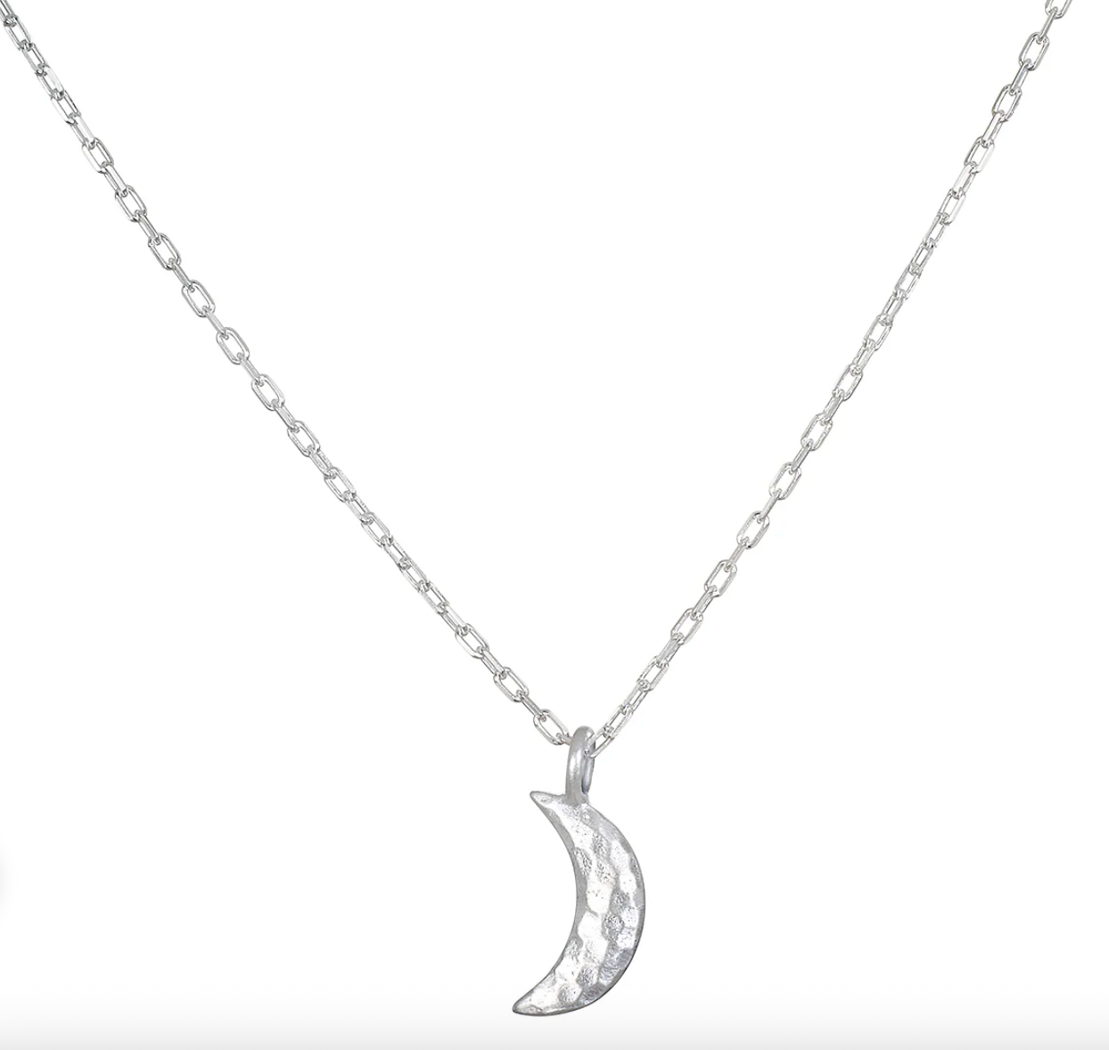 Silver Crescent Moon Necklace | Satya