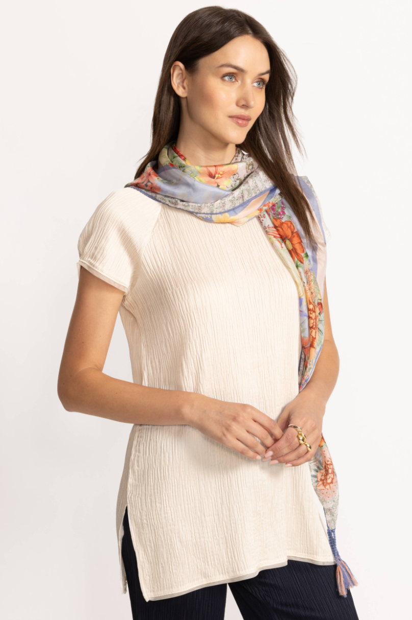 Asteria Square Silk Scarf | Johnny Was