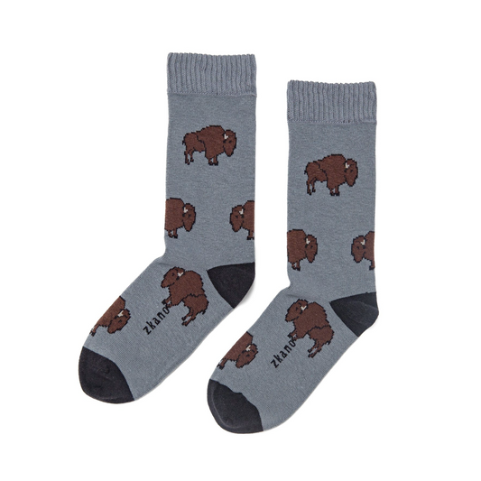 Buffalo Crew Socks in Graphite